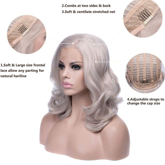 Gray Beauty Lace Front Wig main image 4